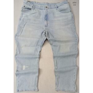 Wrangler (42x32) Men's Relaxed Fit Blue Denim Jeans